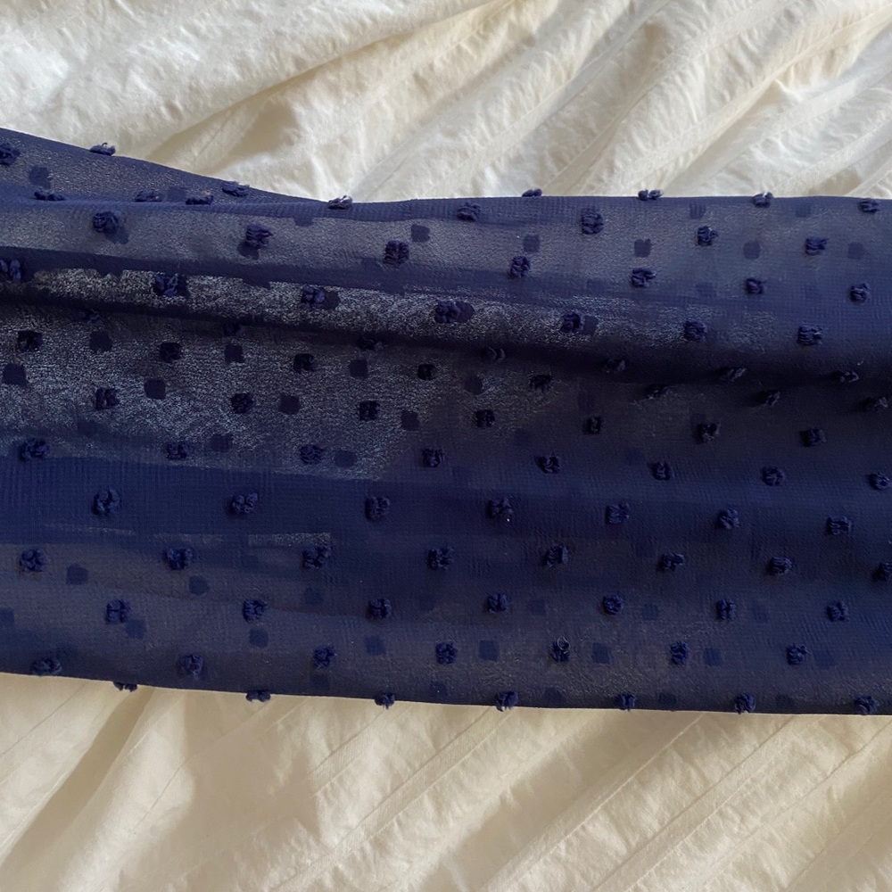 Blue wrap top - Picture 5 of 5